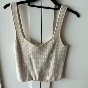 White and cream tank top